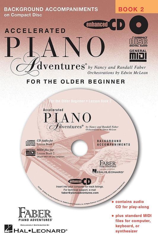 Accelerated Piano Adventures for the Older Beginner, Lesson Book 2 Accompaniment CD-Piano & Keyboard-Faber Piano Adventures-Engadine Music