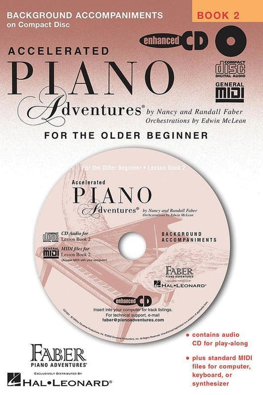 Accelerated Piano Adventures for the Older Beginner, Lesson Book 2 Accompaniment CD-Piano & Keyboard-Faber Piano Adventures-Engadine Music