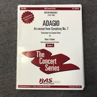 Adagio (Excerpt from Symphony no. 7) Walker, Bruckner Concert Band Chart Grade 4-Concert Band Chart-BAS Publishing Company-Engadine Music