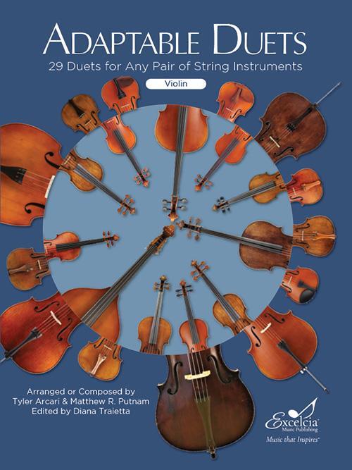 Adaptable Duets for Violin - 29 Duets for Any Pair of String Instruments-Flexible Ensemble-Excelcia Music-Engadine Music