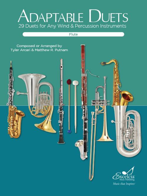 Adaptable Duets for Flute - 29 Duets for Any Wind & Percussion Instruments-Flexible Ensemble-Excelcia Music-Engadine Music