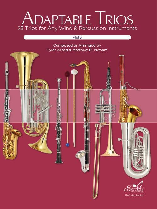 Adaptable Trios for Flute - 25 Trios for Any Wind & Percussion Instruments-Flexible Ensemble-Excelcia Music-Engadine Music
