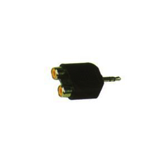 Adaptor 2x RCA Socket Female to 3.5mm Stereo Male Jack