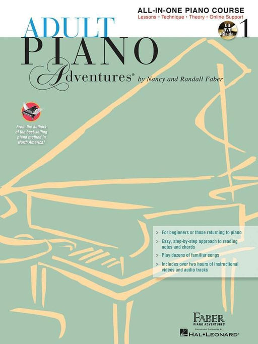 Adult Piano Adventures All-in-One Lesson Book 1 - Bk/CD-Piano & Keyboard-Faber Piano Adventures-Engadine Music