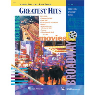 Alfreds Basic Adult Piano Course, Greatest Hits Book 1 Bk/CD-Piano & Keyboard-Alfred-Engadine Music