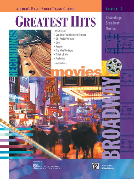 Alfreds Basic Adult Piano Course, Greatest Hits Book 2 CD Opt