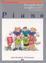 Alfreds Basic Piano Library: Notespeller Book Complete 1 For Late Beginner-Piano & Keyboard-Alfred-Engadine Music