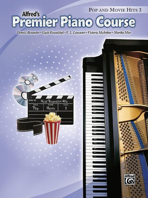 Alfreds Premier Piano Course, Pop and Movie Hits 3-Piano & Keyboard-Alfred-Engadine Music