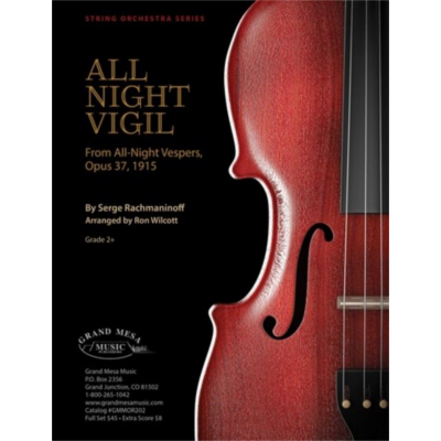 All Night Vigil From All-Night Vespers, Op. 37, 1915, Rachmaninoff Arr. Ron Wilcott String Orchestra Grade 2+-String Orchestra-Grand Mesa Music-Engadine Music