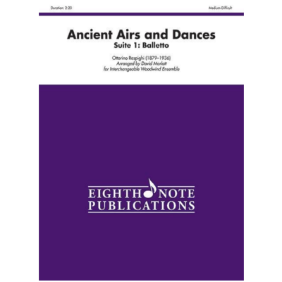 Ancient Airs and Dances - Suite 1 Balletto, Respighi Arr. David Marlatt Flex Wind Ensemble-Flexible Wind Ensemble-Eighth Note Publications-Engadine Music