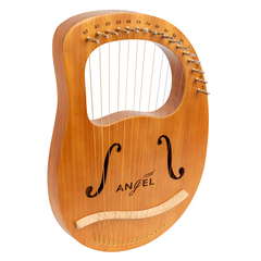 Angel Lyre Harp Hollow Mahogany