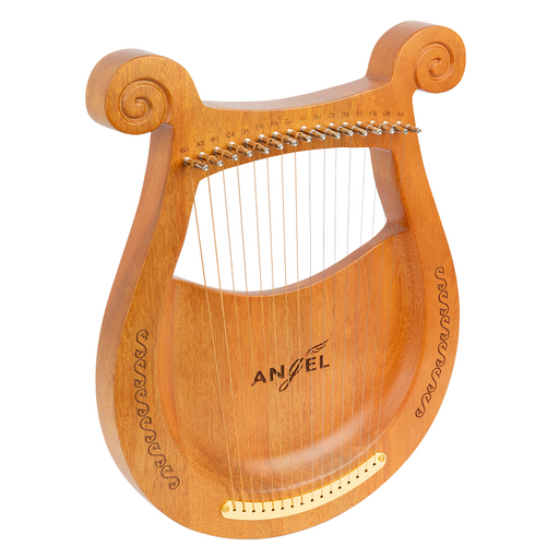 Angel Lyre Harp Solid Mahogany