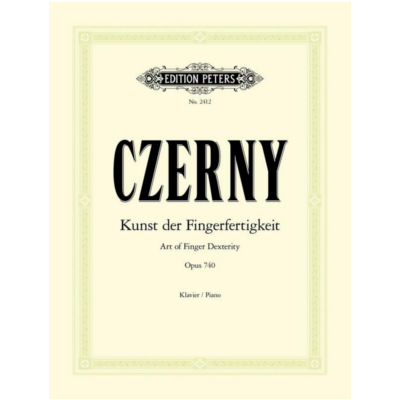 Art of Finger Dexterity Op 740, Car Czerny-Piano & Keyboard-Edition Peters-Engadine Music
