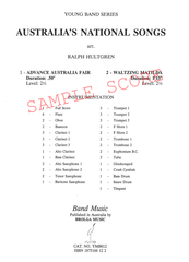 Australia's National Songs, Ralph Hultgren Concert Band Grade 2.5