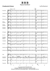 B B B Beginner Band Blues - Concert Band Chart Grade 0.5
