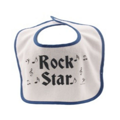 Baby Bib Rock Star Blue-Clothing & Bags-Engadine Music-Engadine Music