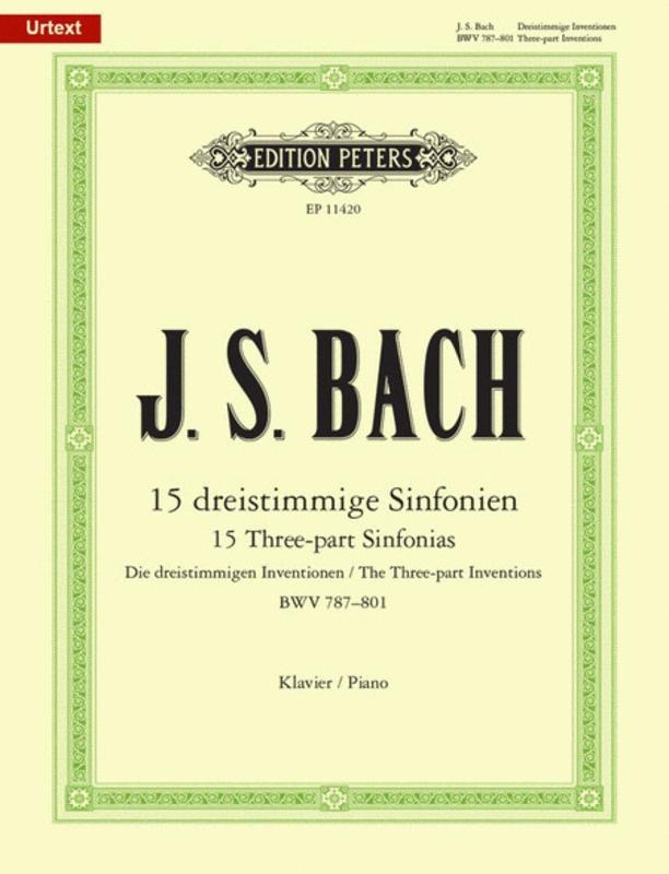 Bach 15 Three-part Inventions (Sinfonias), Piano