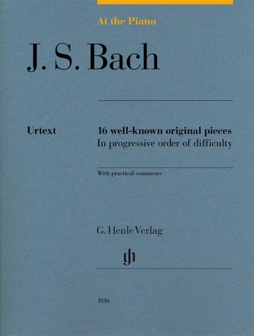 Bach - At the Piano 16 well-known original pieces, Piano