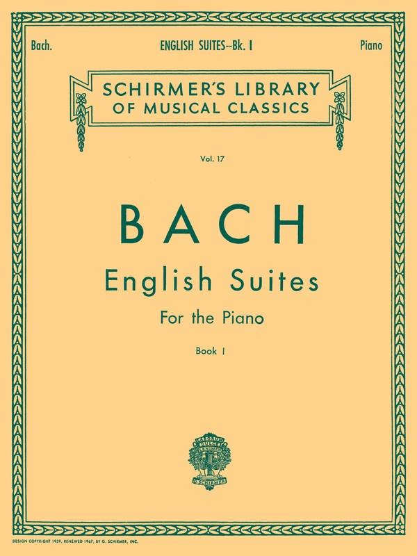 Bach English Suites - Book 1, Piano