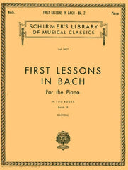 Bach - First Lessons in Bach Book 2, Piano-Piano & Keyboard-G. Schirmer Inc.-Engadine Music