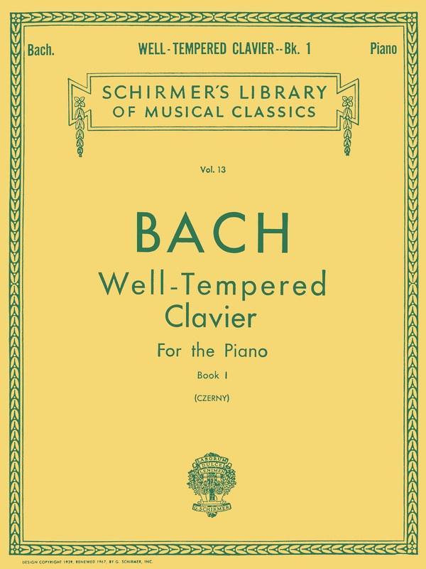 Bach - Preludes and Fugues - Book 1, Piano-Piano & Keyboard-G. Schirmer, Inc.-Engadine Music