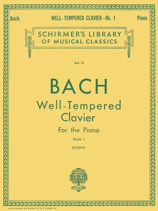 Bach - Preludes and Fugues - Book 1, Piano-Piano & Keyboard-G. Schirmer, Inc.-Engadine Music