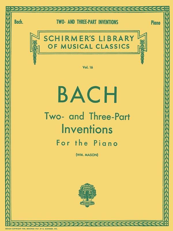 Bach - Two and Three Part Inventions, Piano