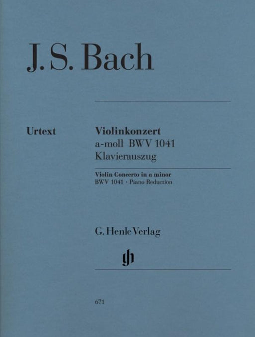 Bach - Violin Concerto in A minor BWV 1041-Strings-G. Henle Verlag-Engadine Music