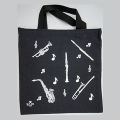 Band Instruments Tote Bag