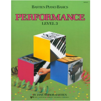 Bastien Piano Basics, Performance, Level 3-Piano & Keyboard-Neil A. Kjos Music Company-Engadine Music