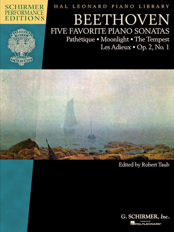 Beethoven - Five Favorite Piano Sonatas-Piano & Keyboard-G. Schirmer Inc.-Engadine Music