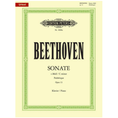 Piano Sonata in C minor Op. 13 Pathetique, Ludwig van Beethoven-Piano & Keyboard-Edition Peters-Engadine Music