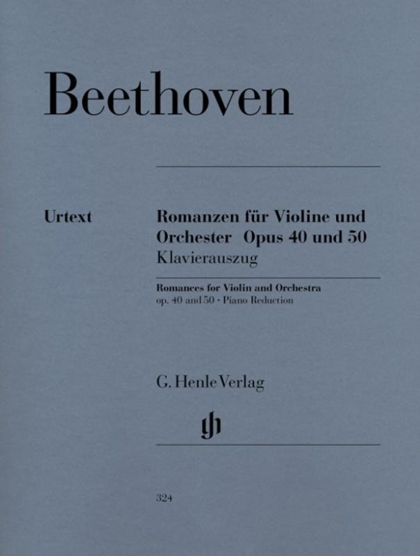 Beethoven - Romances in G major Op. 40 and F major Op. 50, Violin-Strings-G. Henle Verlag-Engadine Music