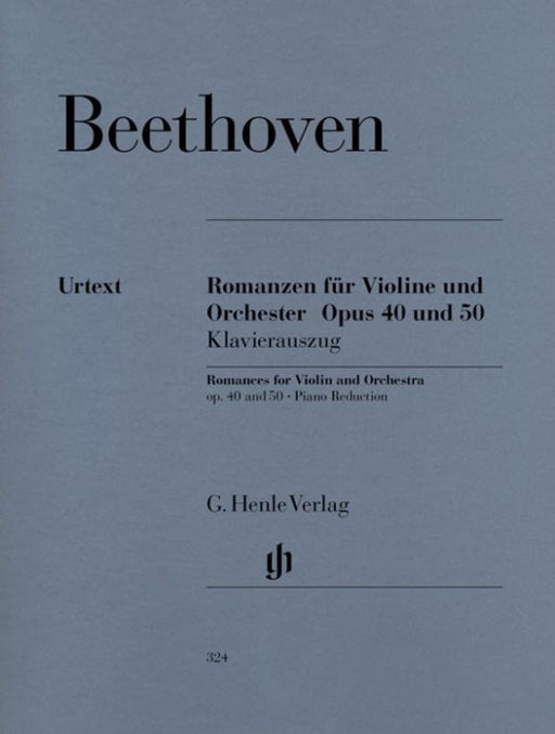 Beethoven - Romances in G major Op. 40 and F major Op. 50, Violin-Strings-G. Henle Verlag-Engadine Music