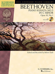 Beethoven: Sonata No. 5 in C Minor, Opus 10, No. 1, Piano-Piano & Keyboard-G. Schirmer Inc.-Engadine Music