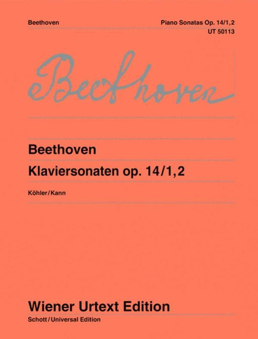 Beethoven - Sonatas Op 14 No 1 E And No 2 G Urtext, Piano