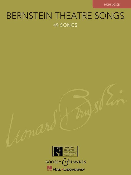 Bernstein Theatre Songs, High Voice-Vocal-Leonard Bernstein Music Publishing Co.-Engadine Music