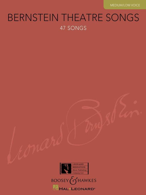 Bernstein Theatre Songs, Medium/Low Voice-Vocal-Leonard Bernstein Music Publishing Co.-Engadine Music