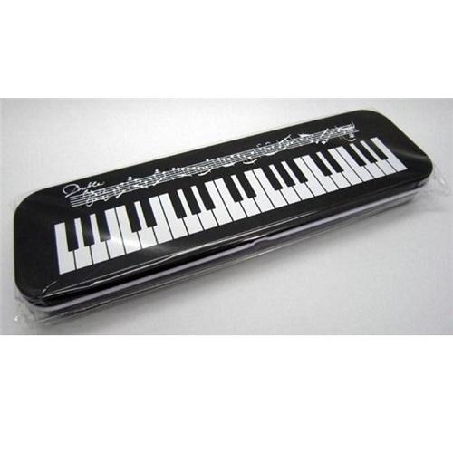 Black Keyboard Design Tin Pencil Case-Stationery-Engadine Music-Engadine Music