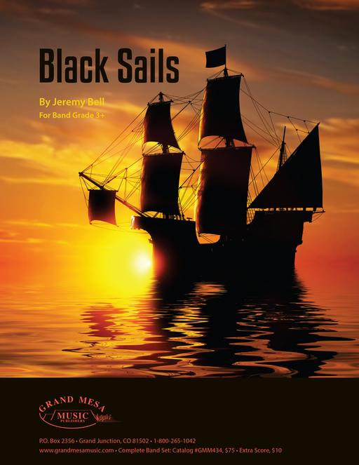 Black Sails, Jeremy Bell Concert Band Grade 3-Concert Band-Grand Mesa Music-Engadine Music