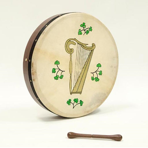 Bodhran 18" Rosewood Golden Harp (Tunable)