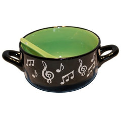 Bowl with Spoon Music Note Design - Various