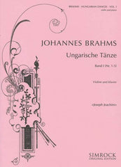 Brahms - Hungarian Dances Vol. 1, Violin & Piano-Strings-Simrock-Engadine Music