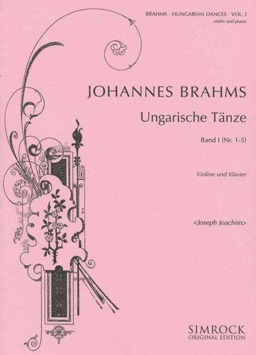 Brahms - Hungarian Dances Vol. 1, Violin & Piano-Strings-Simrock-Engadine Music