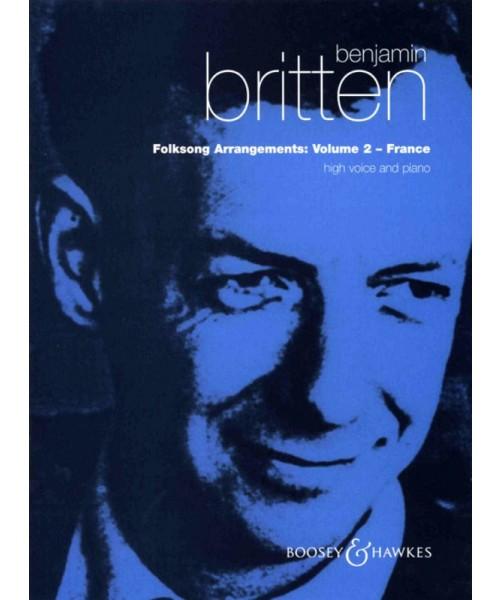 Britten - Folksong Arrangements Vol. 2 - France, Medium Voice-Vocal-Boosey & Hawkes-Engadine Music