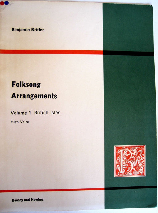 Britten - Folksong Arrangements Volume 3 British Isles, Medium Voice-Vocal-Boosey & Hawkes-Engadine Music
