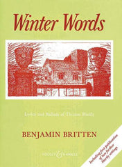 Britten - Winter Words Op. 52, High Voice & Piano-Vocal-Boosey & Hawkes-Engadine Music