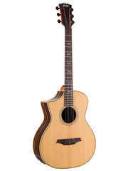 Bromo BAR5CE Rocky Mountain Series All Solid Concert Electric Acoustic Guitar + Gig Bag