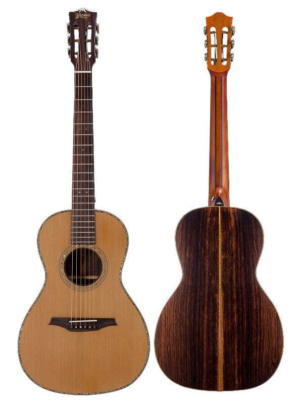 Bromo BAR6E Rocky Mountain Series All Solid Parlour Electric Acoustic Guitar + Gig Bag
