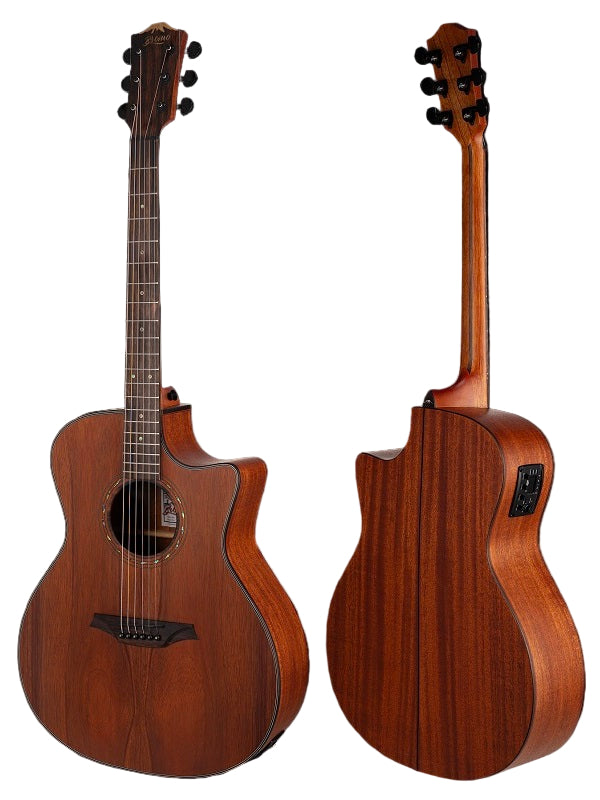 Bromo BAT2MCE Tahoma Series Grand Auditorium Electric / Acoustic Guitar, Mahogany